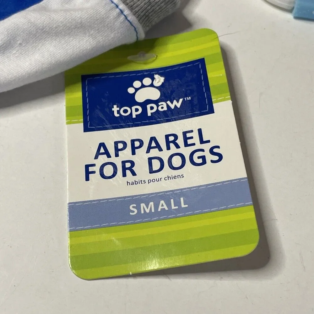 Top Paw Petsmart -‎ Drinking Buddy Small Blue Dog Shirt